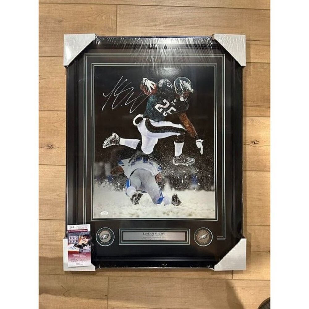 LeSean McCoy signed autographed Philadelphia Eagles 16x20 photo framed JSA